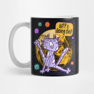 WTF Is Going On (Covid Virus Scaredy Cat) Mug